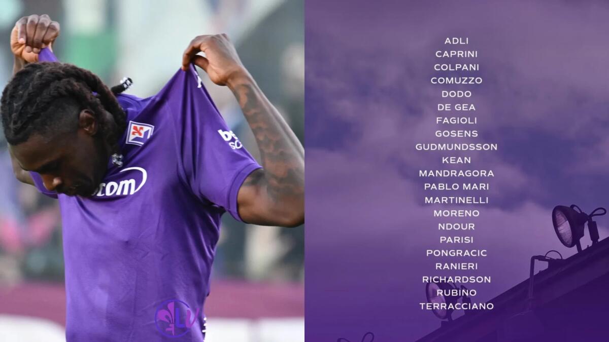 Convocati Fiorentina: Kean e Gudmundsson recuperano e sono a disposizione, ancora out Cataldi - 