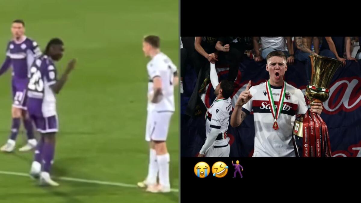 Holm risponde a Kean sui social: posta la foto della Coppa Italia con l'emoticon del ballerino - 