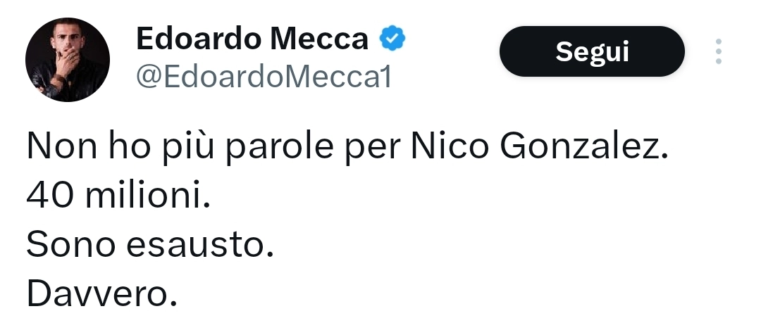 I tifosi della Juventus esasperati contro Nico Gonzalez: "Come si fa ad averlo pagato 40 milioni?"