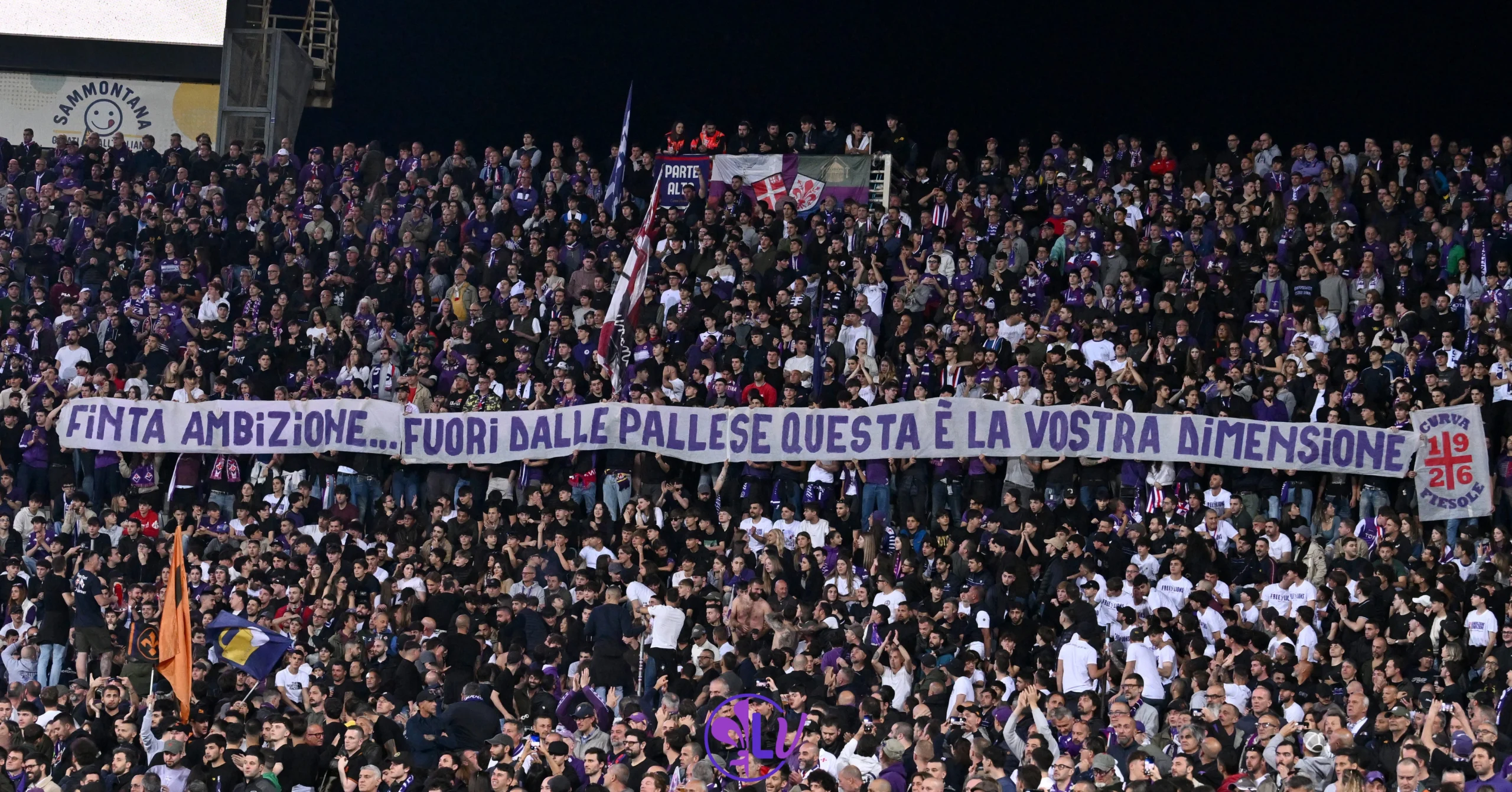 La Curva Fiesole scrive: "Palladino-Pradè accoppiata perdente sparite per il bene della nostra gente"