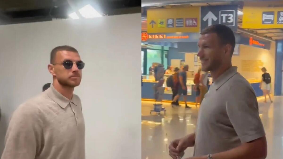 Le prime parole di Edin Dzeko all'arrivo: "Sono molto felice di essere tornato in Italia" - 