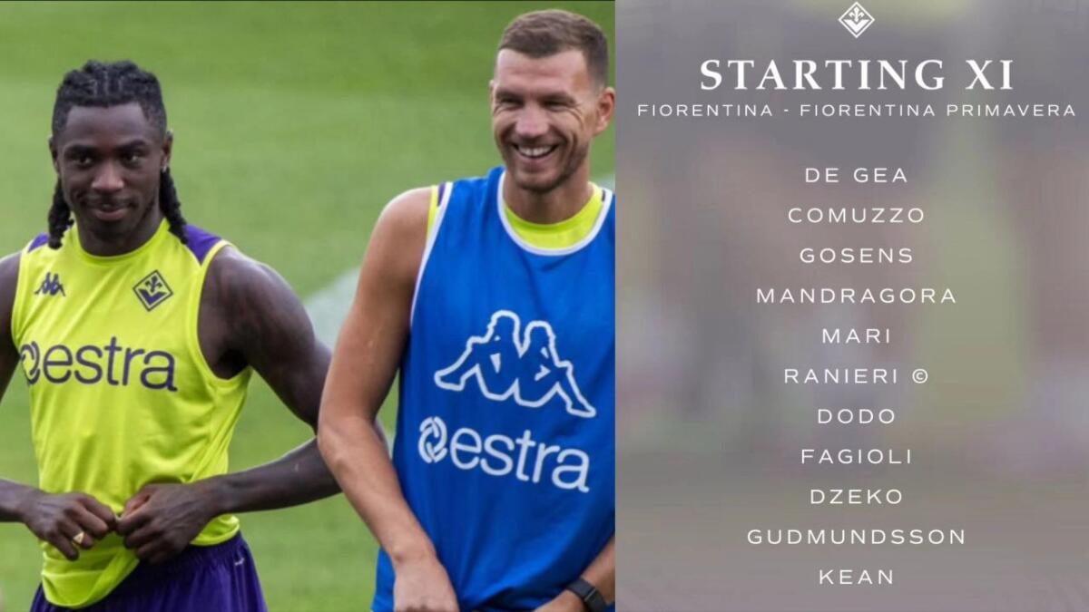 Formazione Fiorentina contro la Primavera: Pioli subito con il 3-4-1-2, tridente Gud-Kean-Dzeko - 