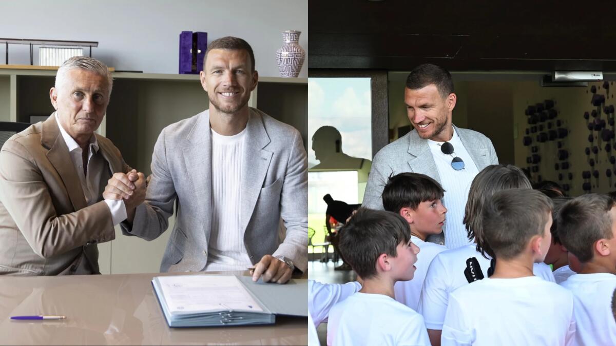 Dzeko è ufficialmente della Fiorentina: "Non vedo l'ora di iniziare, sono ancora molto carico" - 