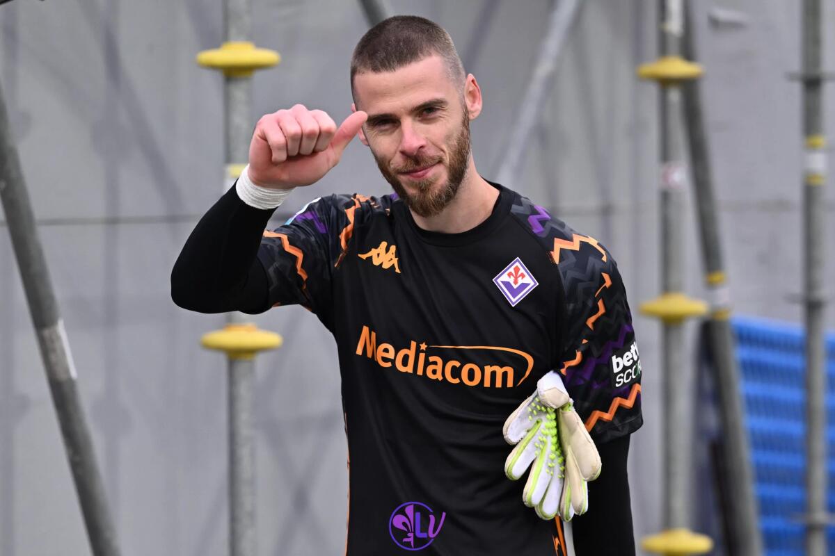 De Gea: "Sto bene qui, amo club, gente e tifosi. Una grande famiglia. Sono felice a Firenze" - Firenze, Stadio Artemio Franchi, 08.12.2024, Fiorentina-Cagliari, foto Lisa Guglielmi. Copyright Labaroviola.com