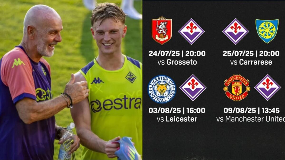 Dazn trasmetterà le amichevoli della Fiorentina contro Grosseto, Carrarese, Leicester e Manchester - 