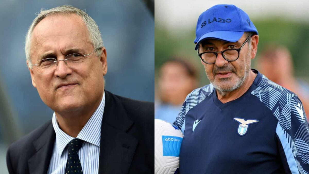 Sarri sul mercato bloccato della Lazio: "Quando l'ho scoperto ho pensato che Lotito mi aveva fregato" - 