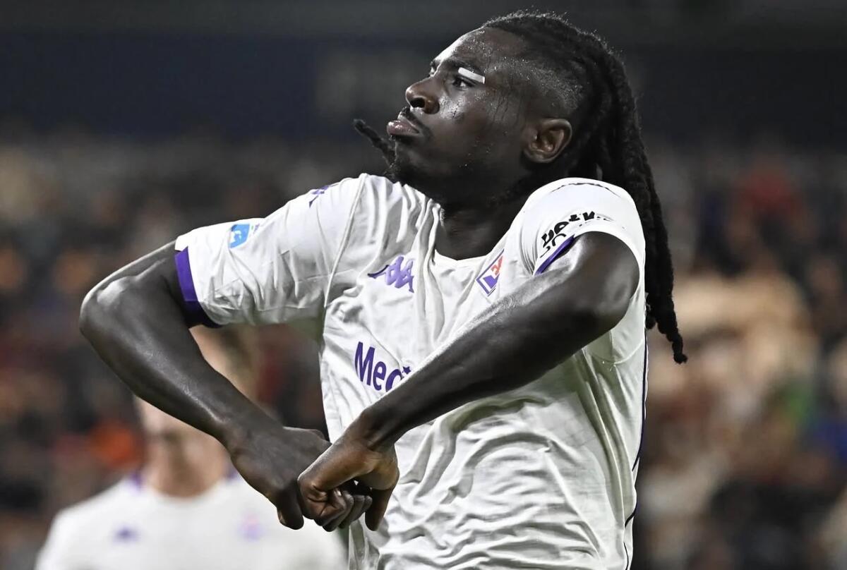 La Fiorentina cala il tris al Polissya e avvicina i gironi di Conference. Espulso Kean al 44' - Kean (Fonte Foto: ACF Fiorentina)