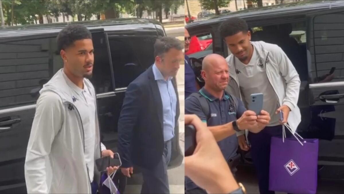 VIDEO: Sohm alle visite mediche con la Fiorentina. Il suo arrivo a Firenze alla clinica Fanfani - 