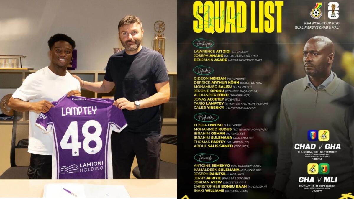 Lamptey lascerà subito Firenze, è stato convocato dal Ghana per le qualificazioni ai mondiali - 