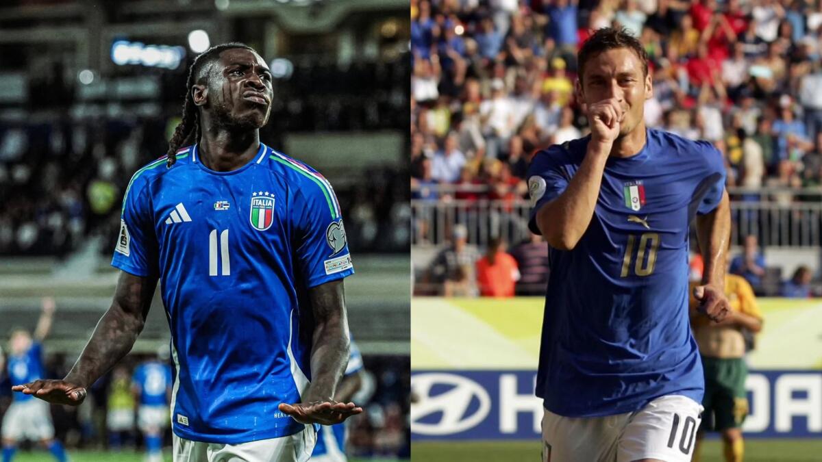 Kean torna dalla nazionale tirato a lucido, ha superato Totti nella classifica marcatori azzurra - 