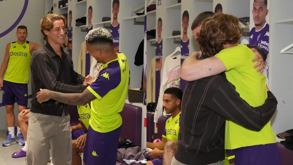 Bove al Viola Park per salutare la squadra viola e tutta la Fiorentina. Saluti, abbracci e tanto amore - 