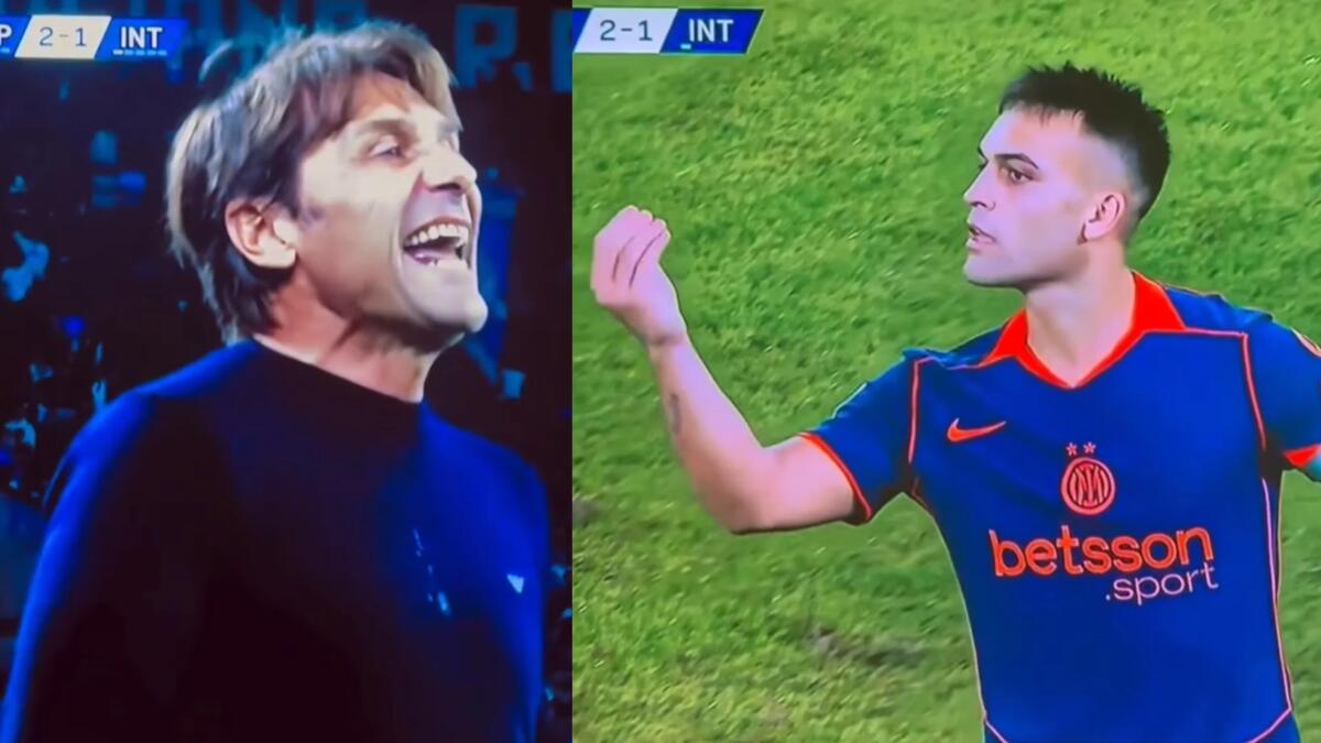 Lautaro attacca Conte: "Cagon, te la fai sotto" con gesto plateale. La risposta: "Ridi su sto c***" - 