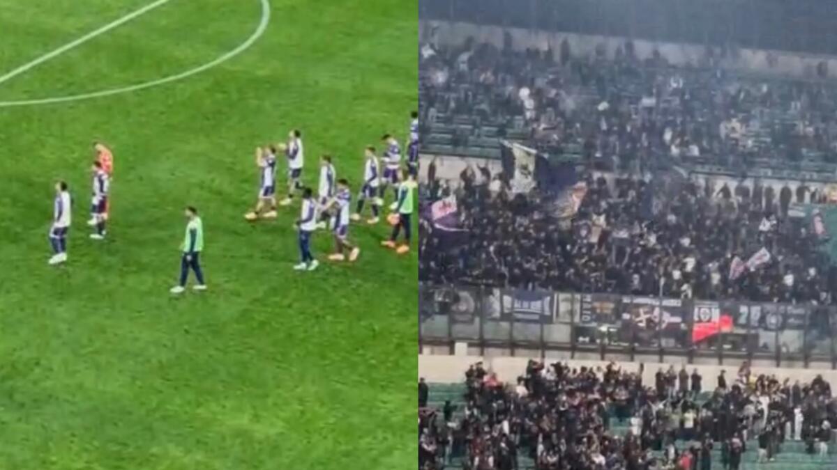 Tifosi viola furiosi a San Siro, rifiutano la squadra e Ranieri chiede scusa e tornano negli spogliatoi - 