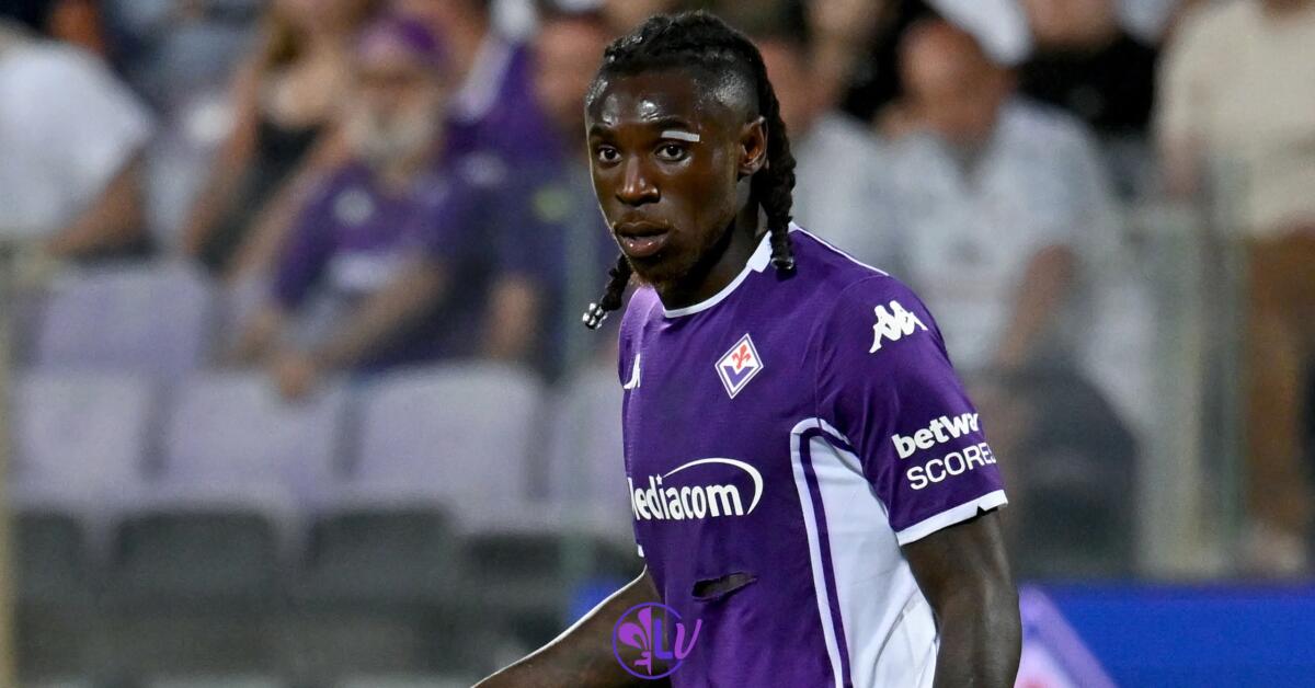 Gazzetta pessimista: “Kean non si allenerà in gruppo neanche oggi. Convocazione in dubbio” - Firenze, Stadio Franchi, 21.09.2025, Fiorentina-Como, foto Lisa Guglielmi. Copyright Labaroviola.com