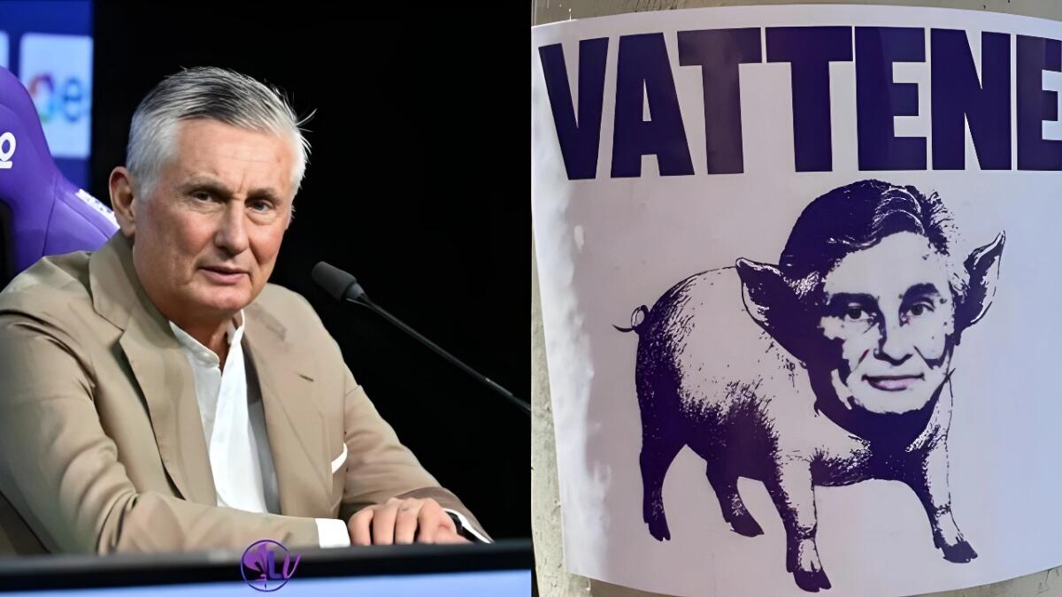 Pradè ancora nel mirino dei tifosi: "Spunta un adesivo offensivo contro il Ds Viola" - 