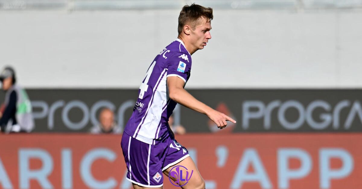Nicolussi Caviglia: "Mi ispiro a Pirlo e a Cruijff, la Nazionale è un grande orgoglio per me" - Firenze, Stadio Franchi, 05.10.2025, Fiorentina-Napoli, foto Lisa Guglielmi. Copyright Labaroviola.com