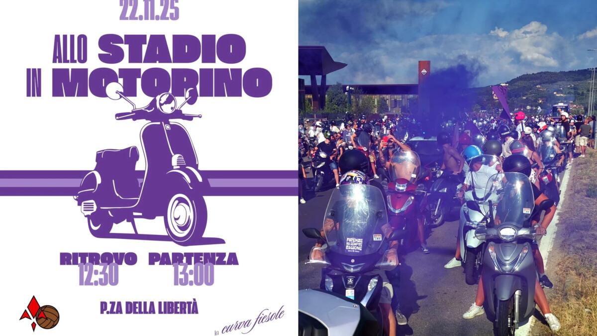 La carica della Fiesole in vista di Fiorentina-Juventus: "Domani tutti allo stadio in motorino" - 