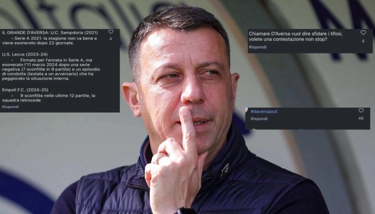 "D’Aversa alla Fiorentina? I tifosi insorgono sui social: critiche per i suoi esoneri e retrocessioni" - 
