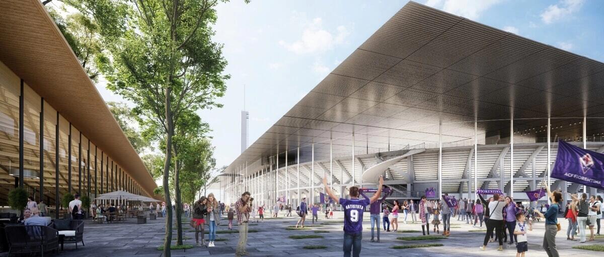 Corriere Fiorentino: “Franchi, in curva c’è la gru. Arrivate prime strutture in acciaio. Le carpenterie della copertura in lavorazione” - 