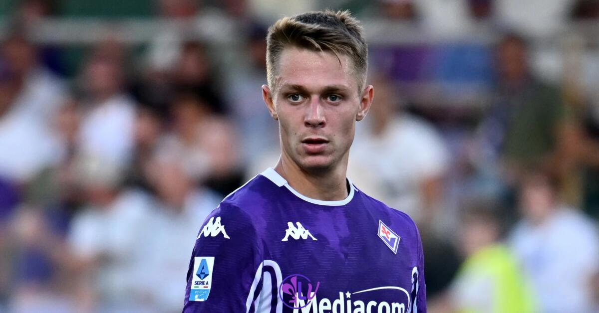 Il riscatto di Nicolussi Caviglia: l'obbligo scatta al 50% delle presenze da 45 minuti. Fissato a 7 milioni - Firenze, Stadio Franchi, 21.09.2025, Fiorentina-Como, foto Lisa Guglielmi. Copyright Labaroviola.com