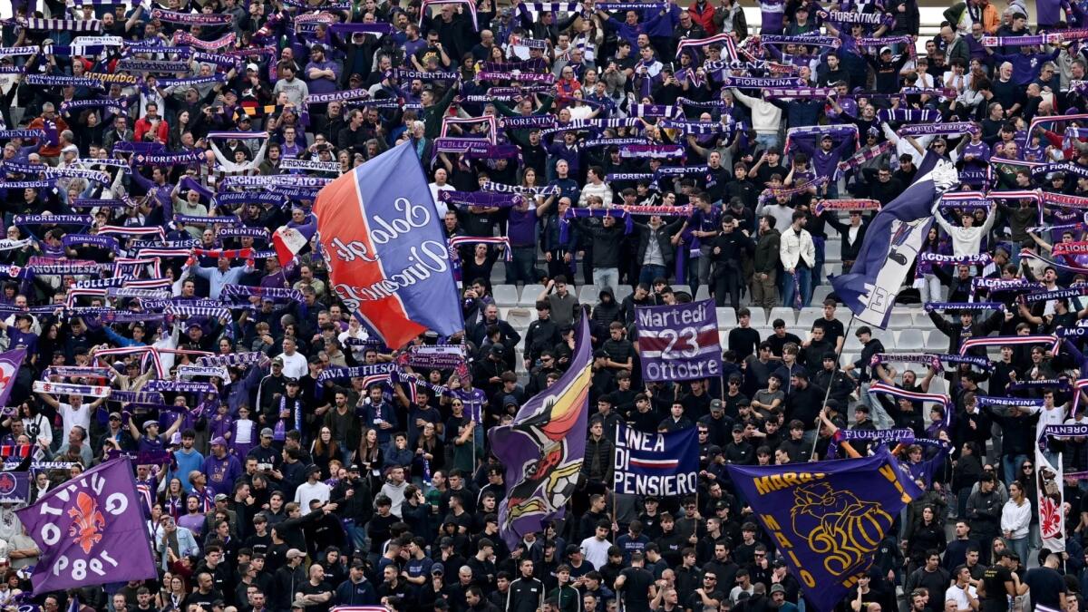 Appartenenza viola: Già venduti 2700 biglietti per la trasferta di Reggio Emilia. Obiettivo 4mila tifosi gigliati" - Firenze, Stadio Franchi, 02.10.2025, Fiorentina-Lecce, foto Lisa Guglielmi. Copyright Labaroviola.com