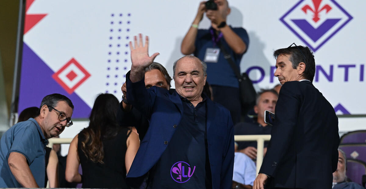 Commisso: "La situazione stadio ci danneggia ed è un danno per tutti, servono tempi certi e idee chiare" - Firenze, Stadio Artemio Franchi, 02.10.2023, Fiorentina-Cagliari, foto Lisa Guglielmi. Copyright Labaroviola.com