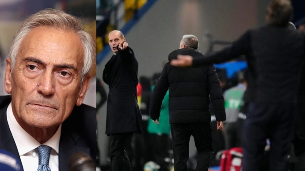 Gravina duro sulla lite tra Allegri e Oriali: “Bisogna riacquisire l’educazione, sconfitta per il calcio” - 