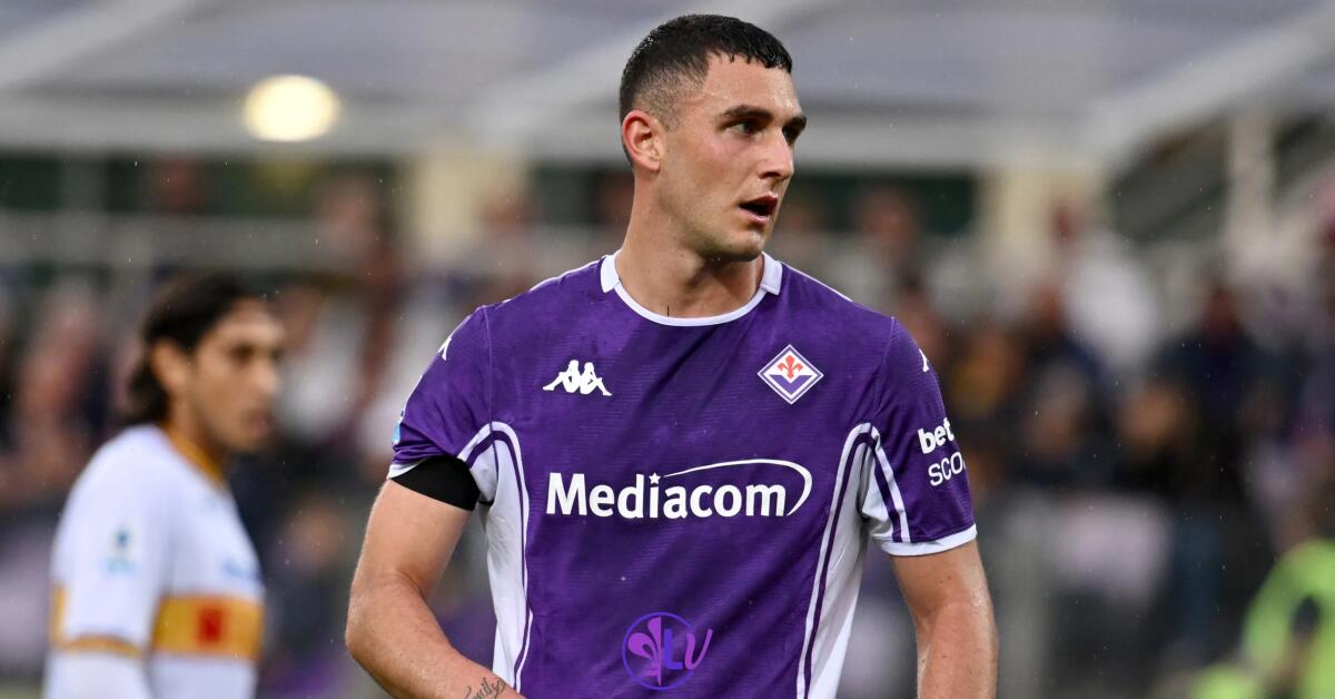 Piccoli è uscito per un risentimento all'adduttore della coscia destra, condizioni da valutare - Firenze, Stadio Franchi, 02.10.2025, Fiorentina-Lecce, foto Lisa Guglielmi. Copyright Labaroviola.com