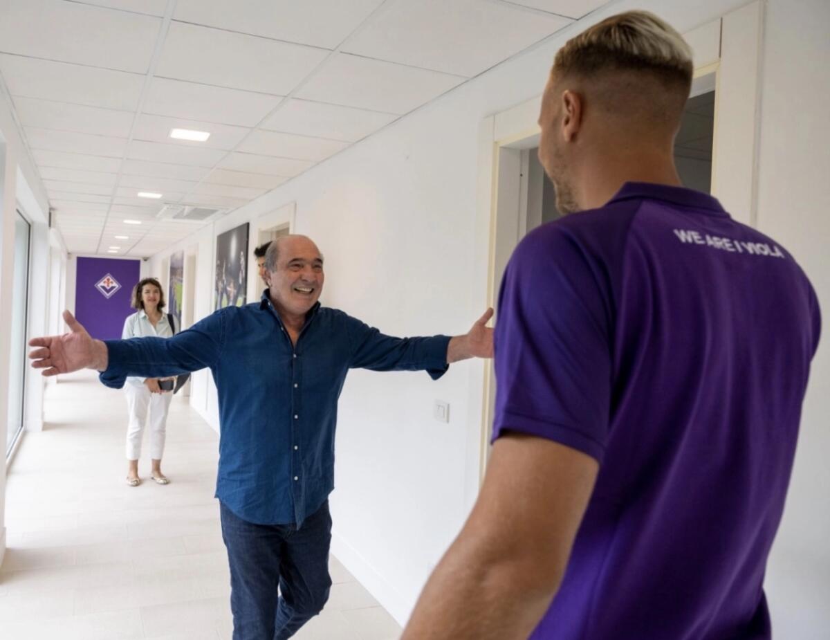 Barak saluta Commisso: "L'amore che hai dato al popolo viola e alla mia famiglia rimane per sempre" - 