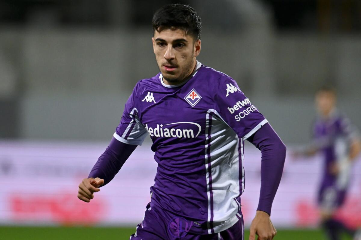 Parisi uscito per un risentimento ai flessori della coscia sinistra. Sarà valutato dallo staff medico - Firenze, Stadio Franchi, 21.12.2025, Fiorentina-Udinese, foto Lisa Guglielmi. Copyright Labaroviola.com