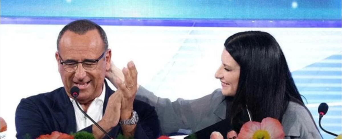Siparietto divertente tra Conti e Pausini: “Persona splendida, unico difetto? Tifa Fiorentina” - 