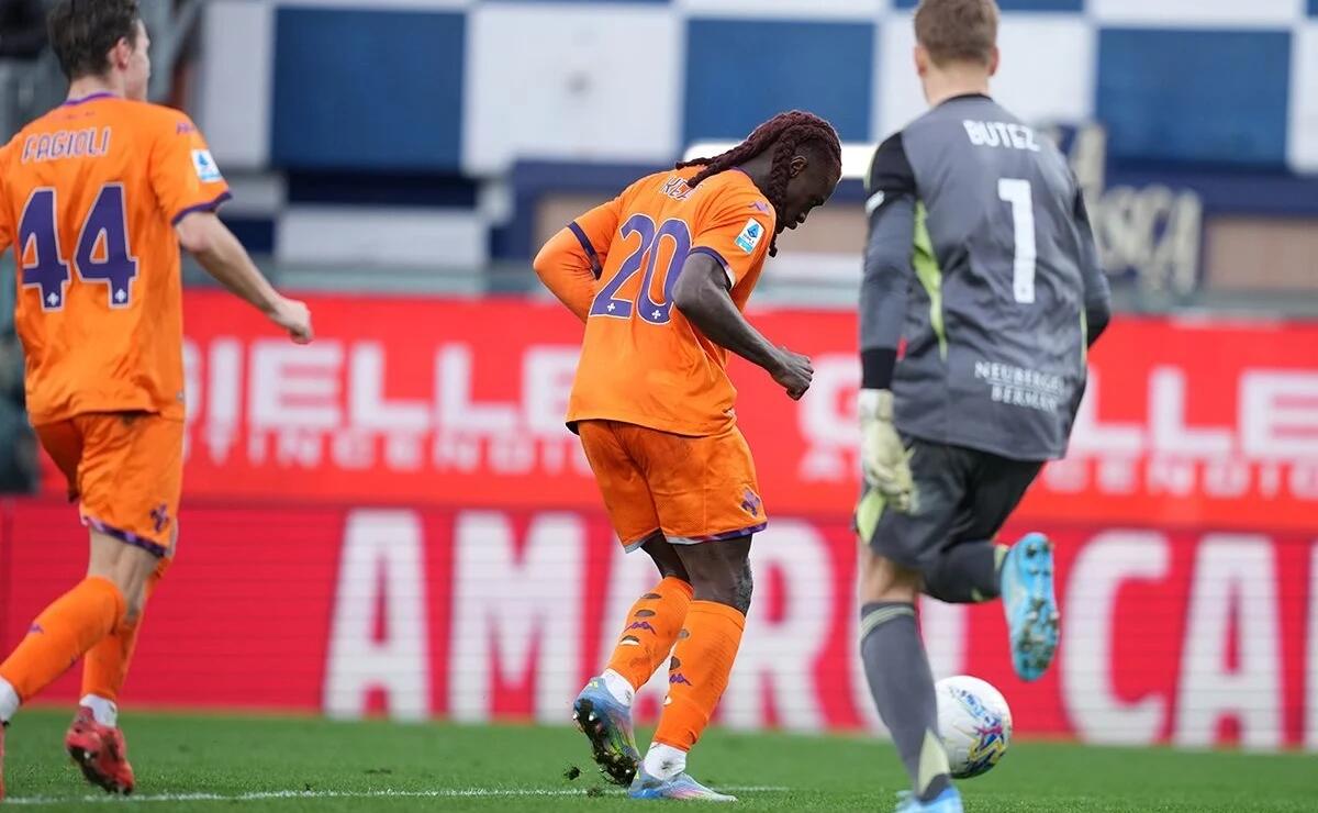 Da quando la Fiorentina ha cambiato modulo Kean ha segnato 5 gol in 8 partite. 1 gol ogni 95 minuti - Foto Silvano Galassi, Firenze Viola Super Sport