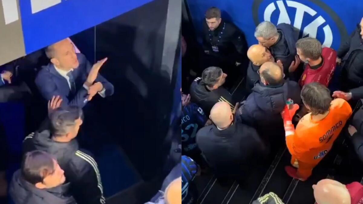 Furia Juventus contro l'arbitro: Spalletti, Comolli e Chiellini gridano in faccia a La Penna "Non esiste" - 