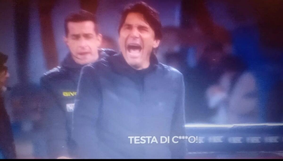 Conte insulta furioso l'arbitro Manganiello, spunta l'immagine: "Almeno vai a vederla, testa di ca**o" - 