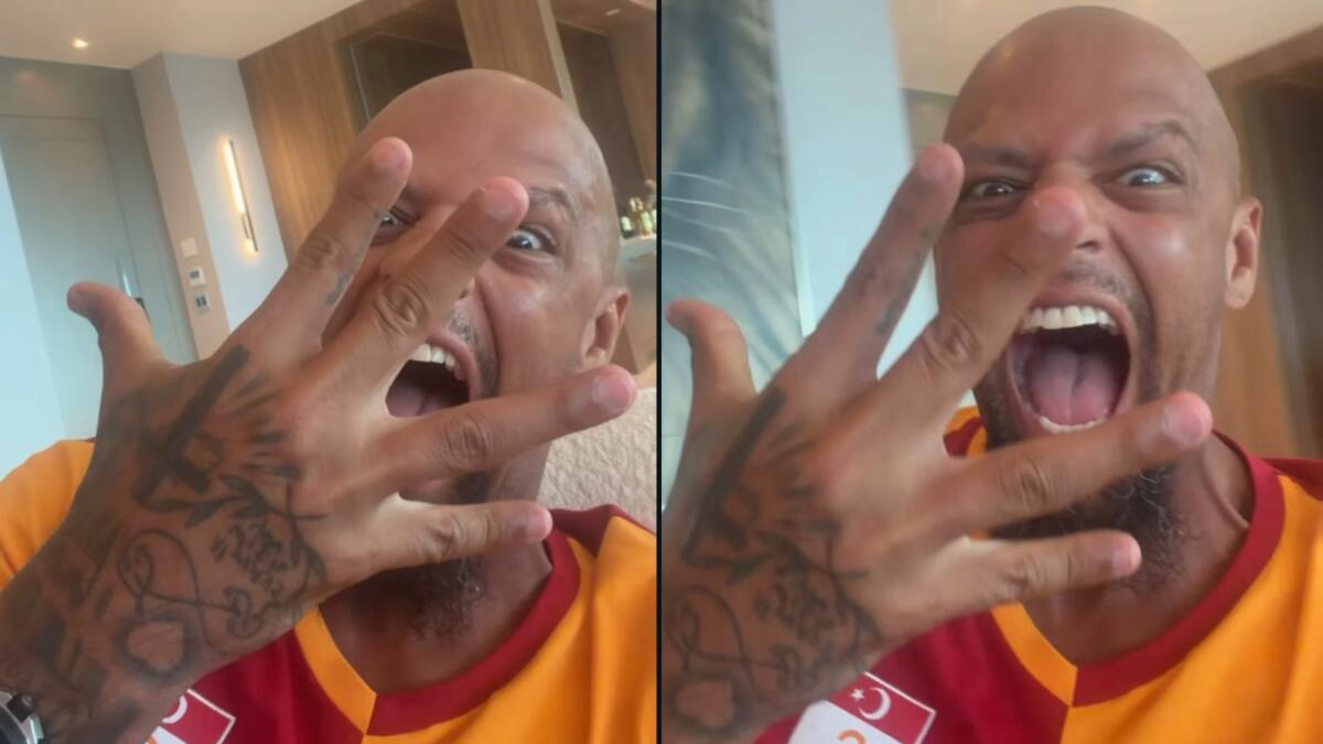 Felipe Melo festeggia la disfatta della Juve col Galatasaray e conta fino a cinque su Instagram - 