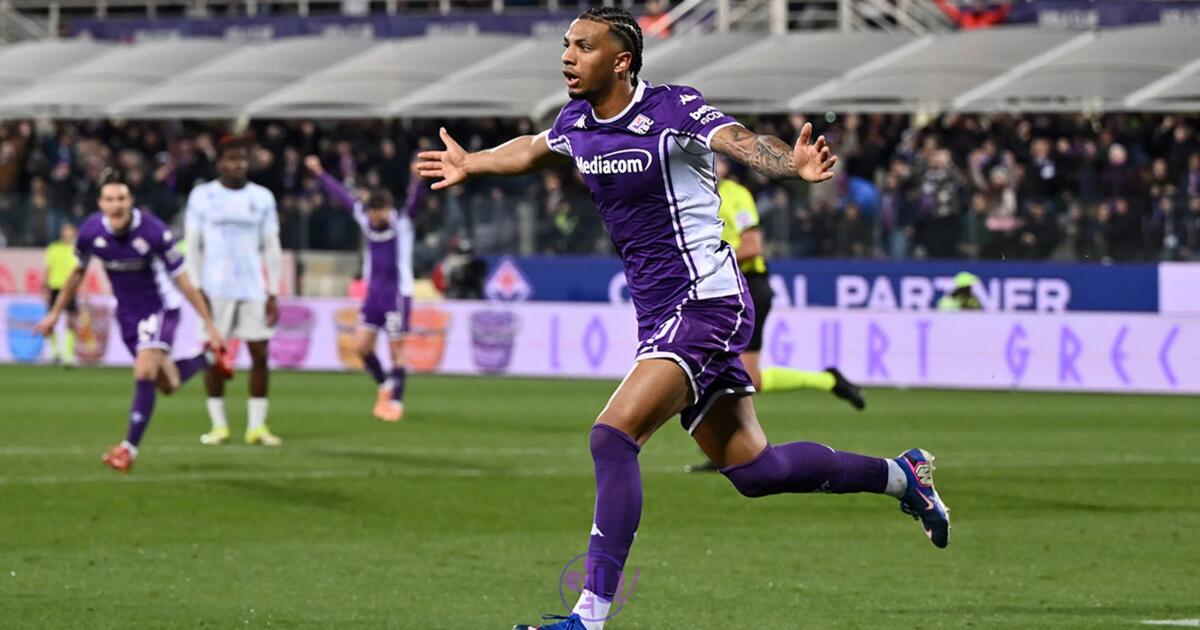 Ndour è in crescita: è più presente dentro la partita, in stagione ha segnato 5 gol e 3 assist - Firenze, Stadio Franchi, 22.03.2026, Fiorentina-Inter, foto Lisa Guglielmi. Copyright Labaroviola.com