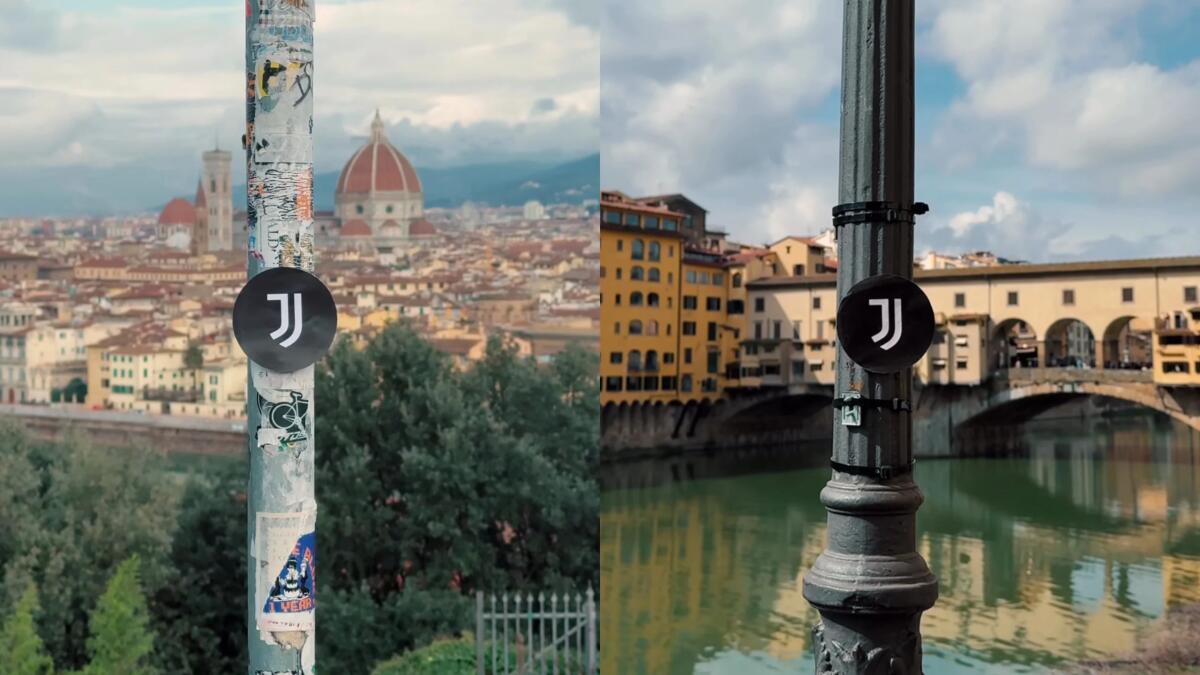 (VIDEO) La Juventus femminile arriva a Firenze e attacca in città gli adesivi con il loro logo - 