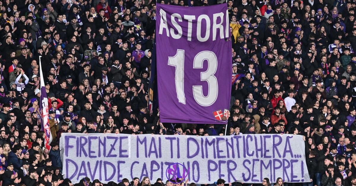 Bruno Astori:"Il nome di Davide viene pronunciato meno, ma il ricordo rimane. Ringraziamo le società" - Firenze, Stadio Artemio Franchi, 10.03.2024, Fiorentina-Roma, foto Lisa Guglielmi. Copyright Labaroviola.com