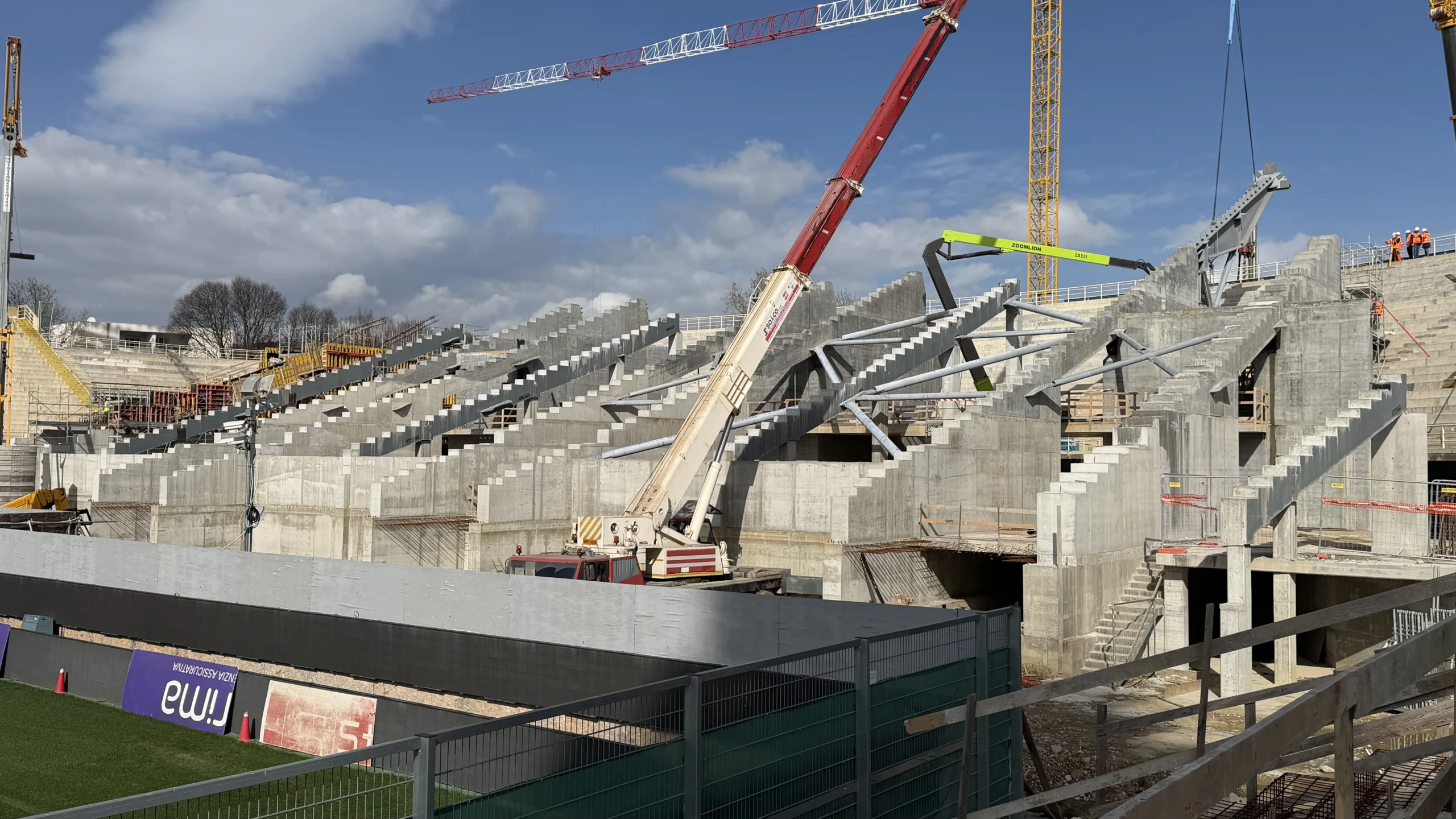 Nazione sul Franchi: "Entro fine mese i gradoni in Fiesole. La nuova curva prende forma" - 