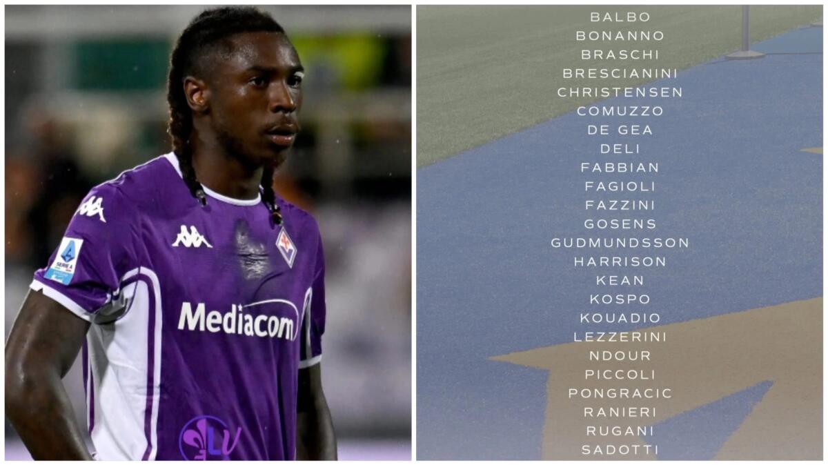 Convocati Fiorentina: Emergenza per Vanoli, mancano Dodò, Fortini, Mandragora, Solomon e Parisi, c'è Kean - 