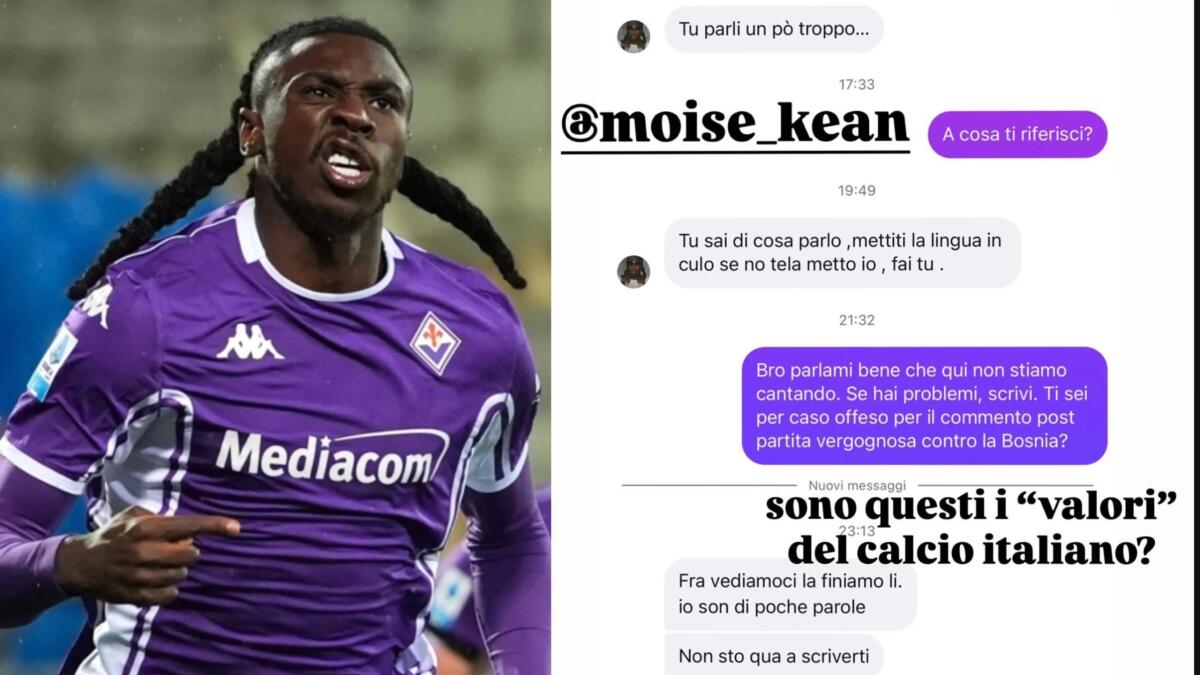 Dopo aver diffamato Fagioli, il Pengwin lo rifà con Kean che però non ci sta e attacca in chat - 