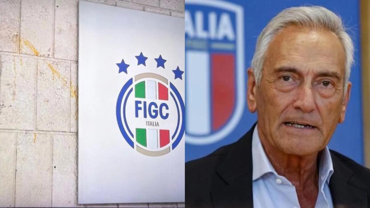Disfatta Italia: lancio di uova contro la sede della FIGC e striscioni contro Gravina. La rabbia dei tifosi - 
