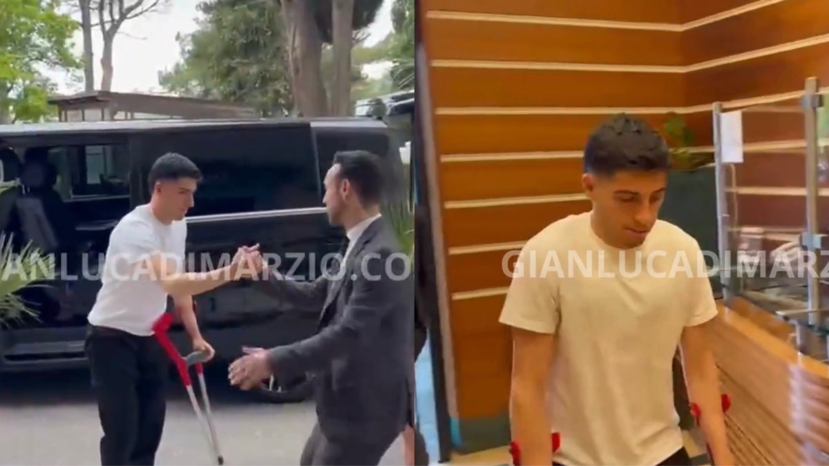 Parisi a Roma per gli esami, arrivato in stampelle. C’è pessimismo, si teme per il crociato - 