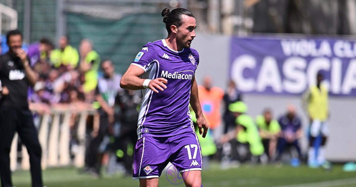 Dall'Inghilterra riportano: "Harrison potrebbe andare al New England Revolution, non torna alla Fiorentina" - Firenze, Stadio Franchi, 26.04.2026, Fiorentina-Sassuolo, foto Lisa Guglielmi. Copyright Labaroviola.com