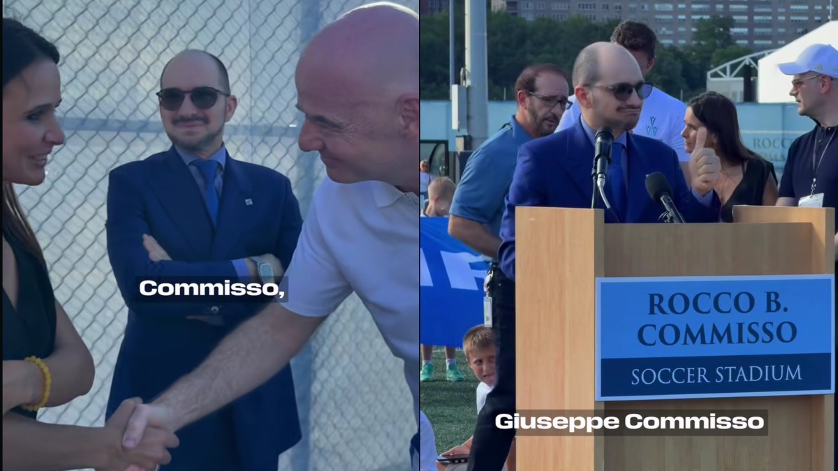 Gianni Infantino e Commisso insieme per gli Italoamericani: partita a New York con le Fifa Legends  - 