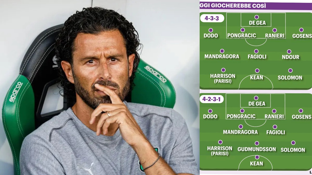 Nazione: “Grosso punta sul 4-3-3: compatti, veloci e dinamici. La parola chiave? Equilibrio” - Firenze, Stadio Franchi, 26.04.2026, Fiorentina-Sassuolo, foto Lisa Guglielmi. Copyright Labaroviola.com