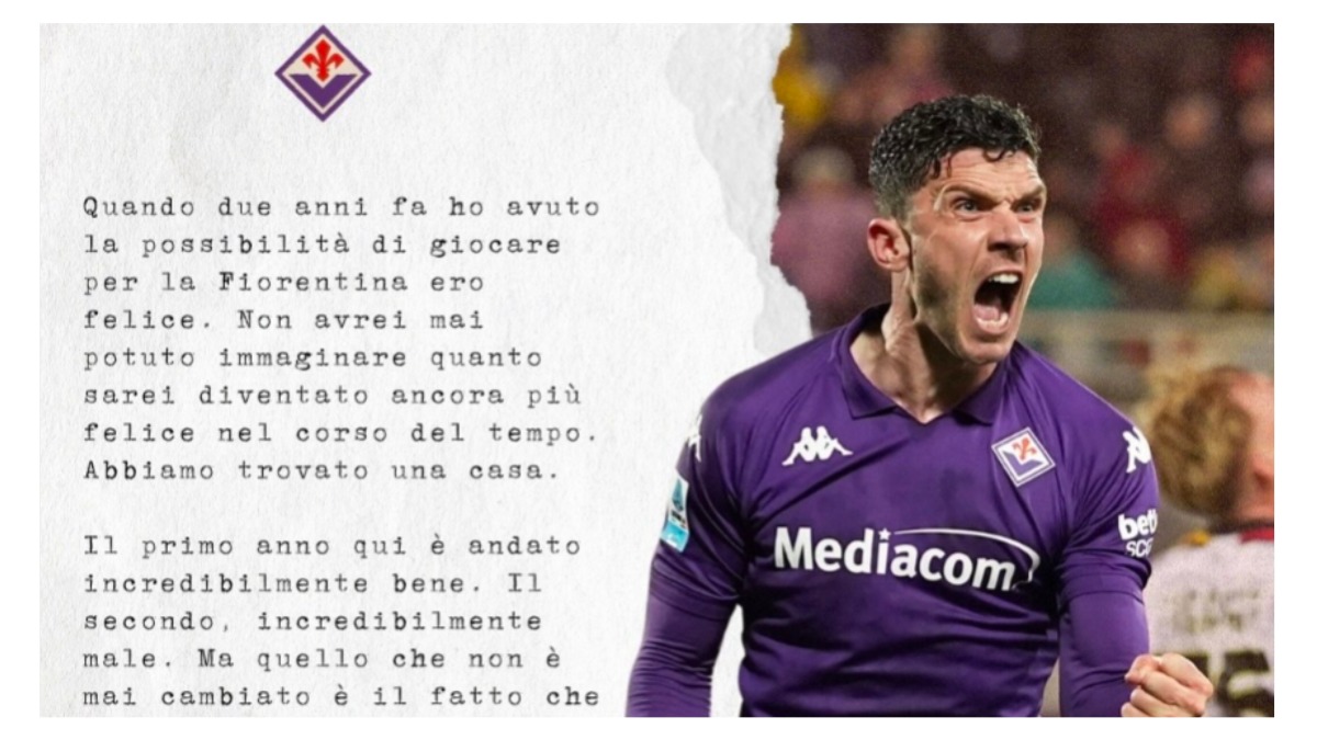 Gosens saluta Firenze: "Ogni giorno ho lasciato qui la vita, deluso dalla decisione di escludermi dalla rosa" - 