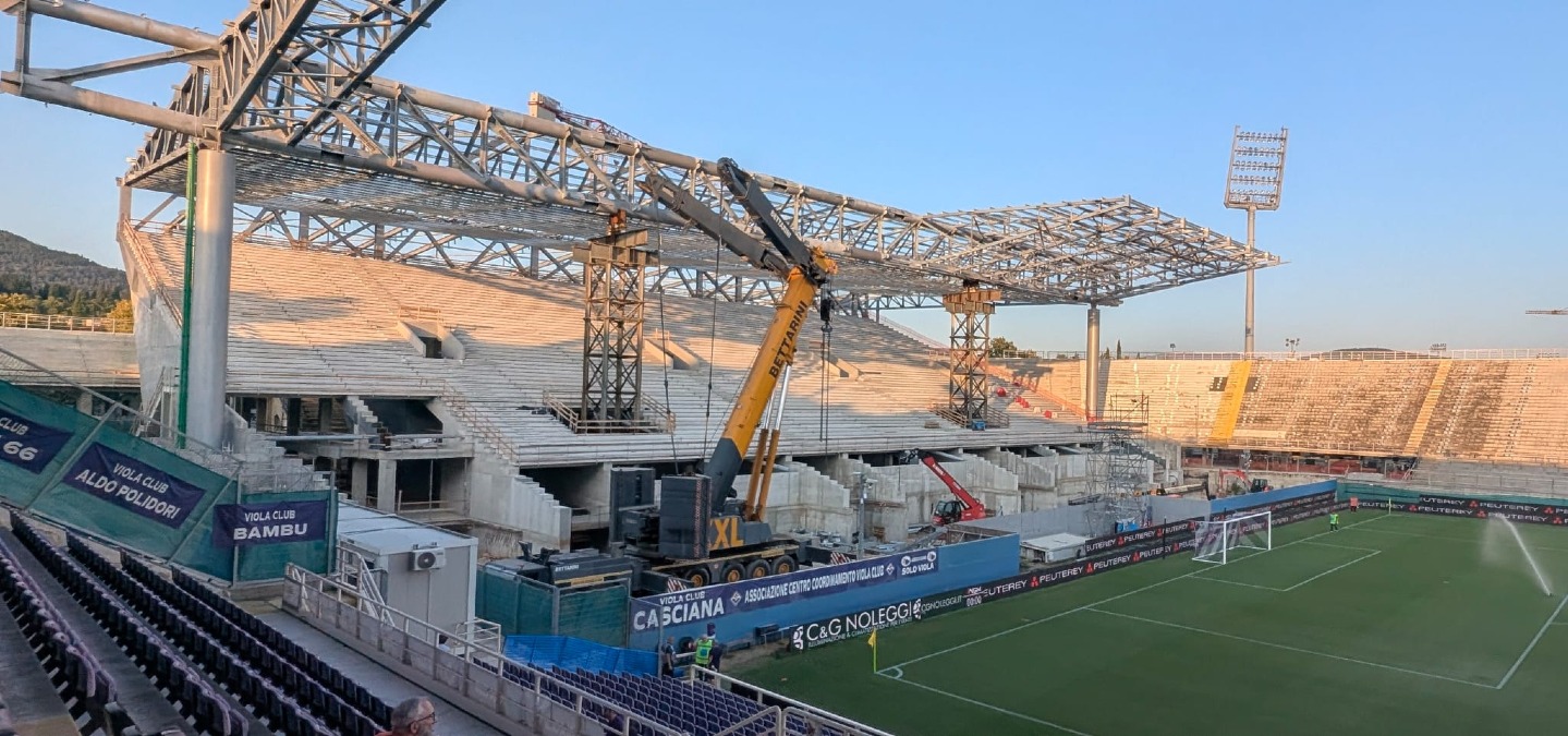 Ad inizio anno la Curva Fiesole sarà pronta. Ultimo anno in cui il Franchi sarà senza copertura - 
