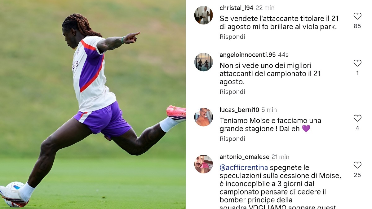 Kean-Como, Firenze non ci sta: pioggia di commenti sotto il post Viola: "Non vendetelo!" - 