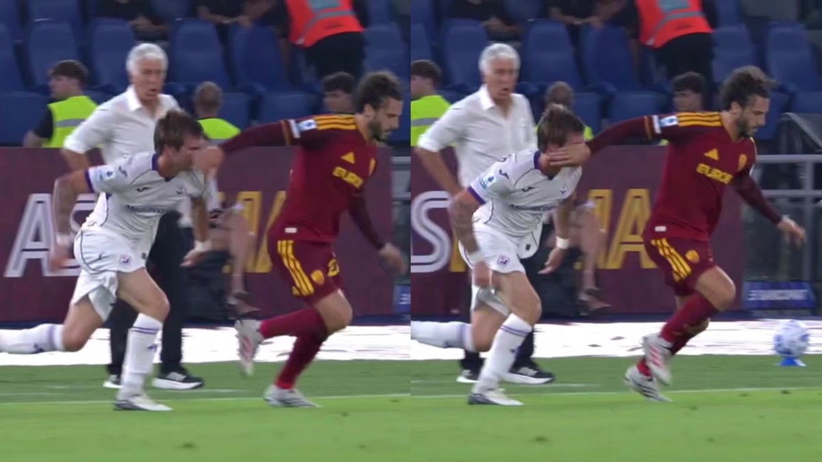 Manata in faccia a Mastantuono. Gol della Roma da annullare. Marelli: “C’é infrazione” - 